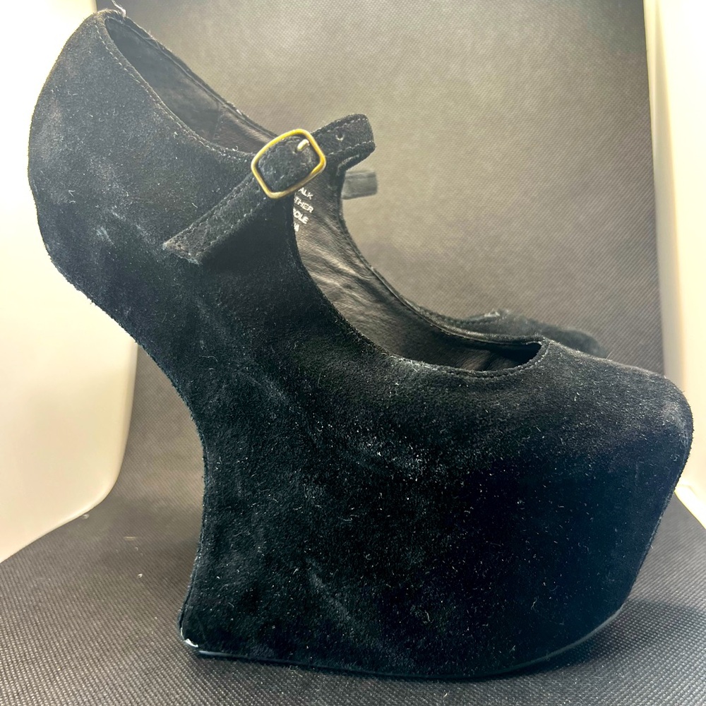 JEFFREY CAMPBELL BLACK NIGHTWALKERS.